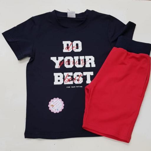 Conjunto camiseta con bermuda DO YOUR BEST   [0]