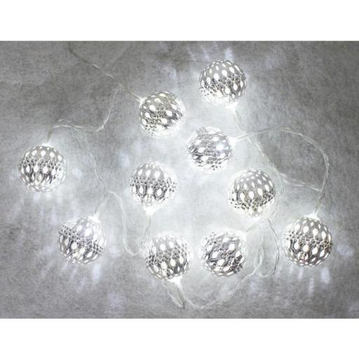 Guirnalda de bolas Led decorativas 1m 2xAA (GSC) [1]