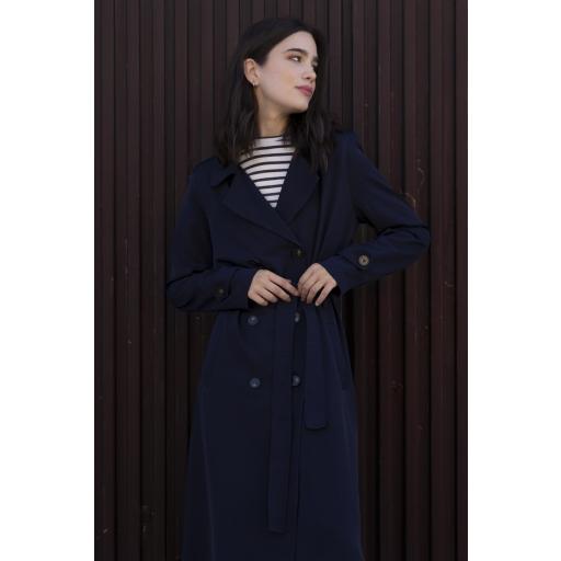 TRENCH OVERSIZE AZUL