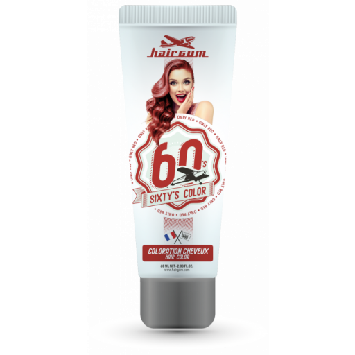 Coloración Hairgum Sixty's Color Only Red  60ml 