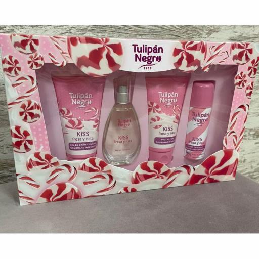 ESTUCHE REGALO FRESA Y NATA TULIPAN NEGRO [0]