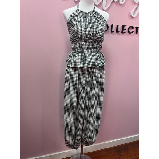 CONJUNTO TOP Y PANTALON VICHY [0]