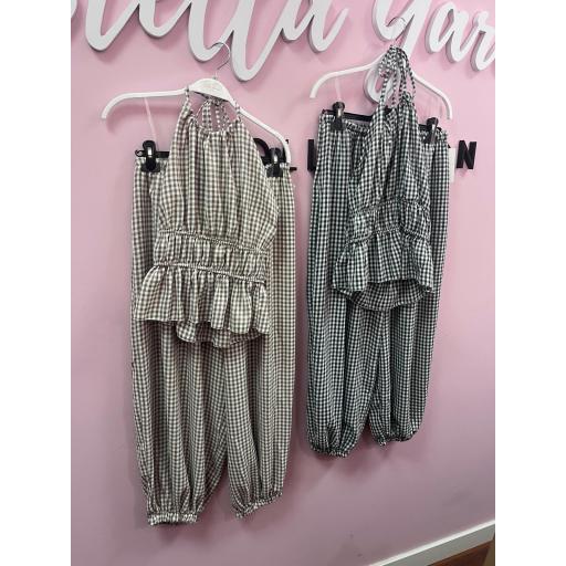 CONJUNTO TOP Y PANTALON VICHY [2]