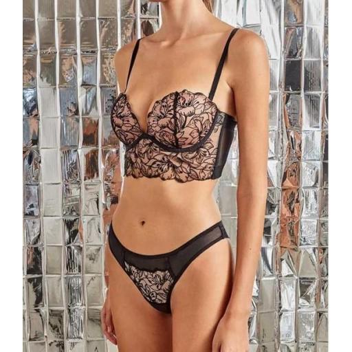 CONJUNTO BUSTIER Y BRASILEÑA GISELA