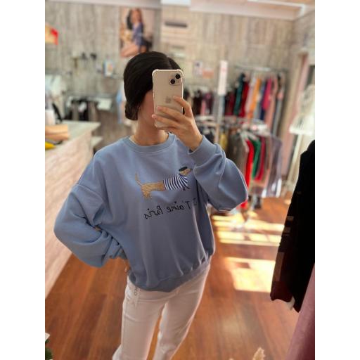 SUDADERA PERRO SALCHICHA VARIOS COLORES [3]
