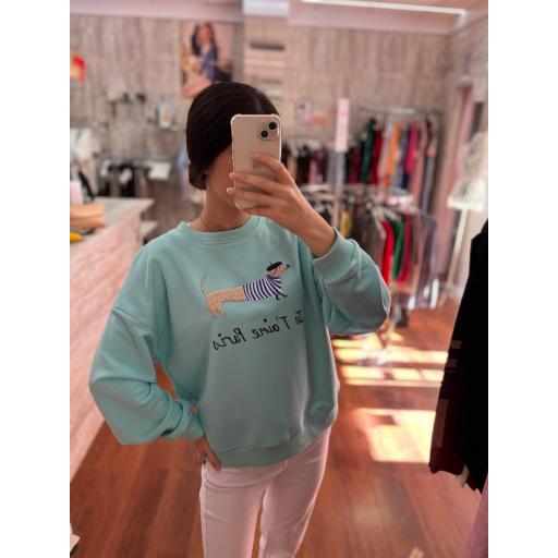 SUDADERA PERRO SALCHICHA VARIOS COLORES