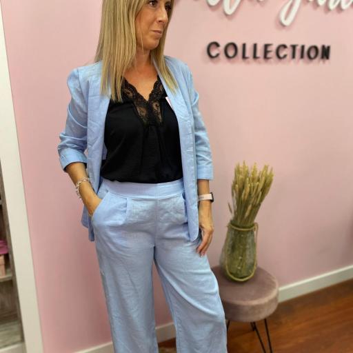 Conjunto Lino Celeste