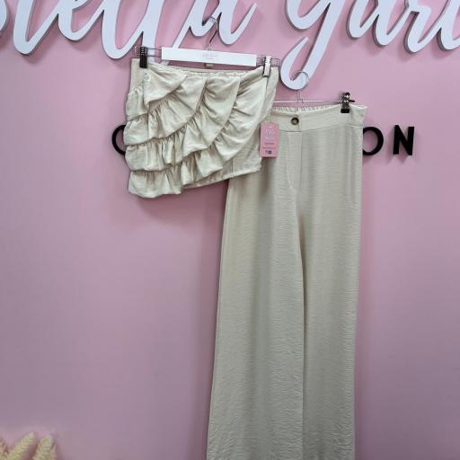 CONJUNTO TOP VOLANTE Y PANTALON