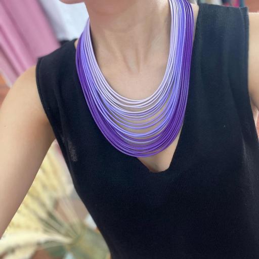 COLLAR MULTI MORADO/LILA