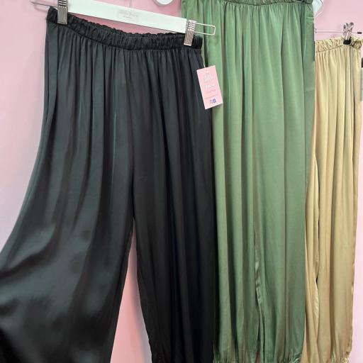 PANTALON SATINADO VARIOS COLORES