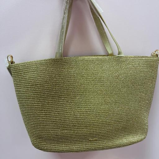 BOLSO DORADO Y PLATA