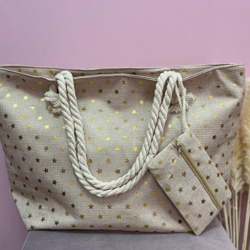 BOLSO PLAYA ESTRELLAS Y CORAZONES [2]