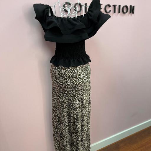 FALDA MIDI SATINADA PRINT