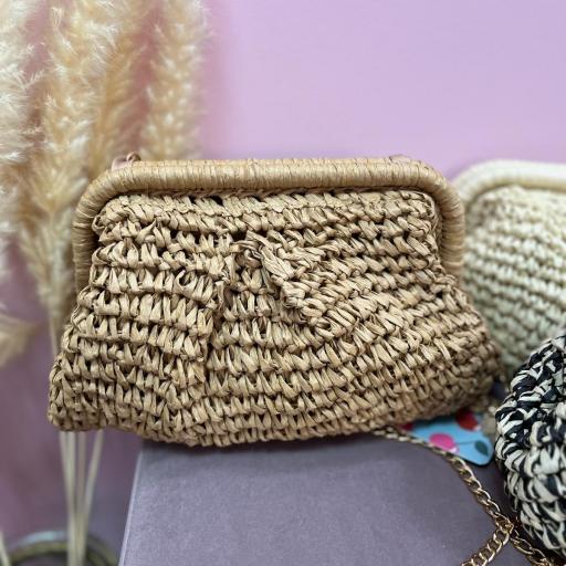 BOLSOS RAFIA EN BEIGE, CAMEL Y BICOLOR [1]