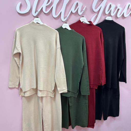 CONJUNTO PUNTO JERSEY Y PANTALON VARIOS COLORES