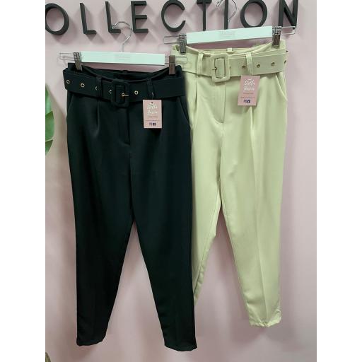 Pantalón Hebilla Beige L [3]