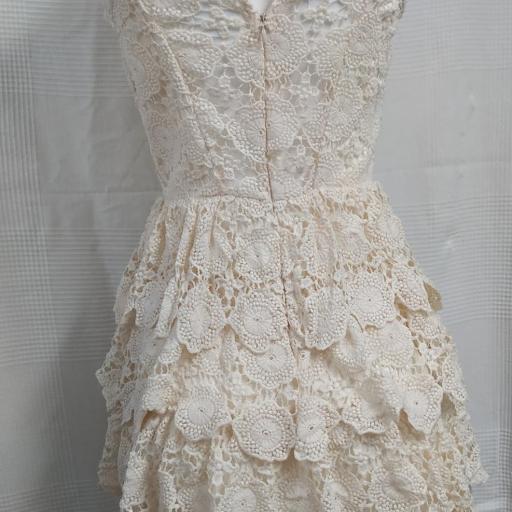 Vestido Encaje Beige Talla S (36/38) [2]