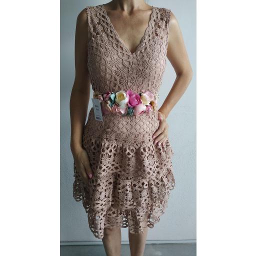 Vestido Encaje Maquillaje Talla M [0]
