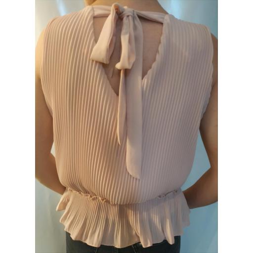 Blusa Plisada en Rosa [0]