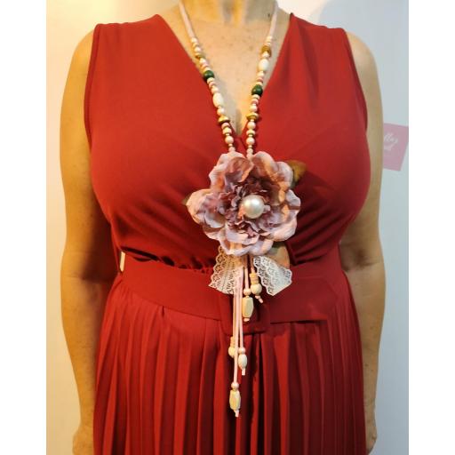 Collar Abalorios Flor [1]