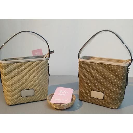Bolso Chic Rafia Kaki [0]