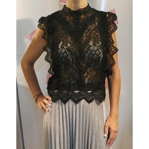 Top Encaje Negro Tallas S/M [0]