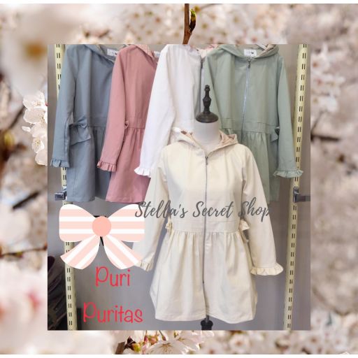 Puri Puritas Parka Lazos en Blanco en Talla L [1]