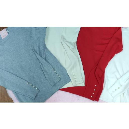 Jersey Basic Perlas en Blanco [0]