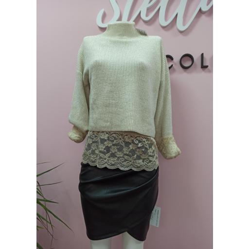 Jersey Brillos en Beige  [0]