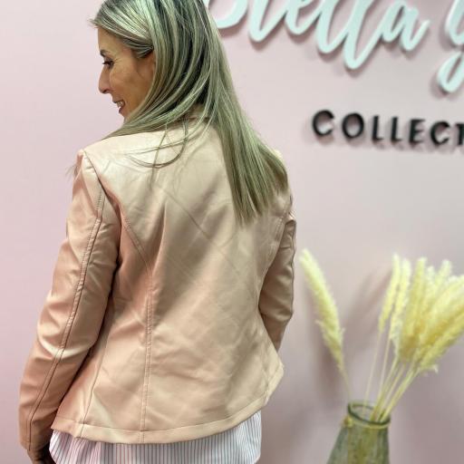 CHAQUETA POLIPIEL ROSA NUDE de S a XXL [1]