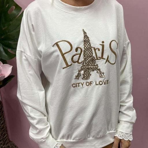 Sudadera Paris en Blanco [0]