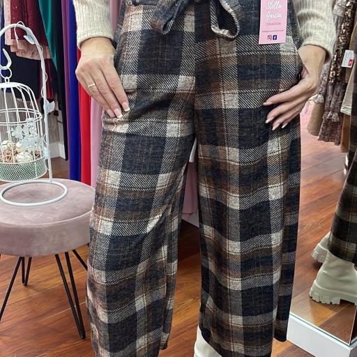 Pantalón Cuadros Marrón [0]