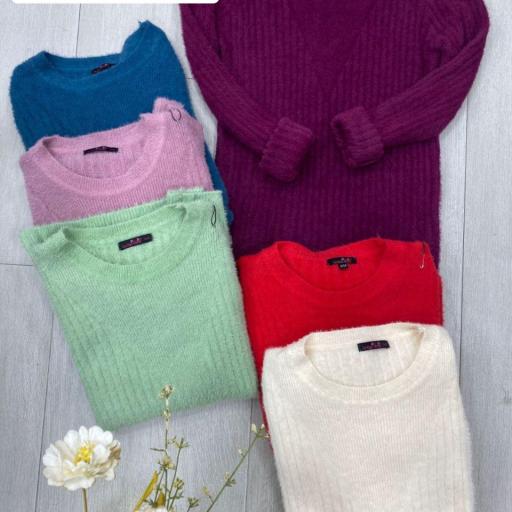 Jersey Velvet en Morado, Azul y Verde Hasta L/XL  [1]