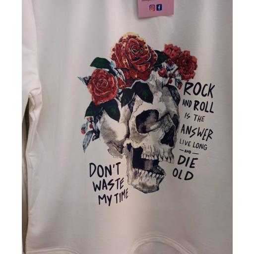 Sudadera Catrina Blanca Talla XL [1]