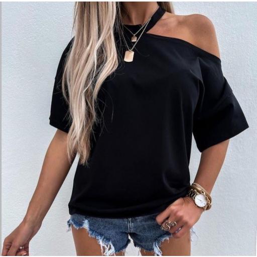 Camiseta Cala en Rosa y Beige [3]