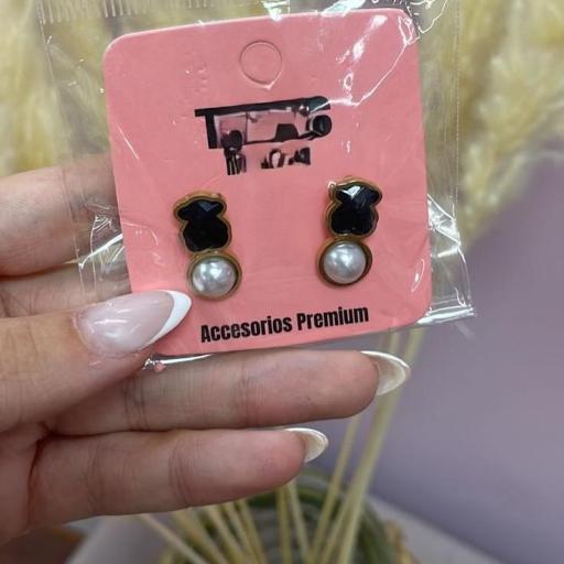 PENDIENTES OSITOS NEGROS