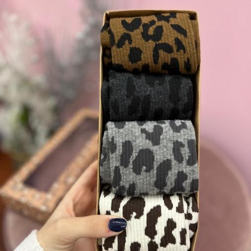 PACK 4 CALCETINES ANIMALPRINT