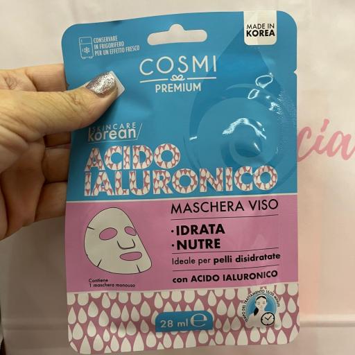 Cosmética Coreana Mascarilla facial con ácido hialurónico COSMI 28 ml