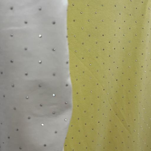 CAMISETA SISA BRILLOS en blanco y amarillo [1]