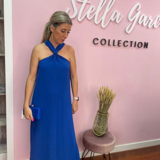 Vestido Nudo Azul Klein