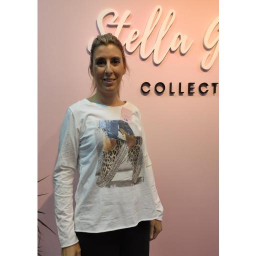 Camiseta Algodón Estampada Catrina [0]