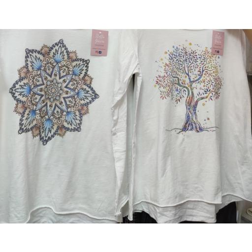 Camiseta Algodón Estampada Catrina [2]
