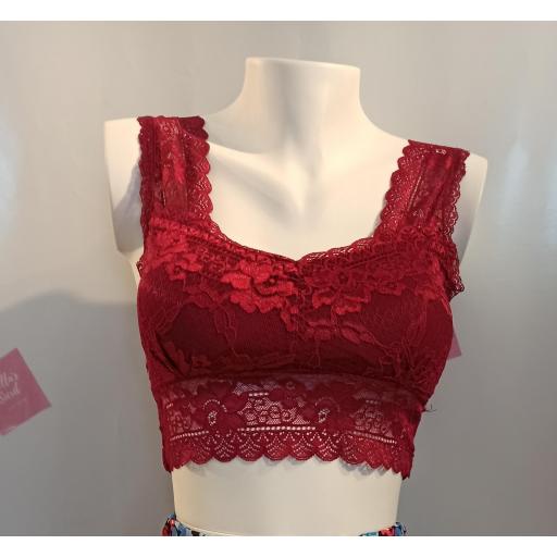 Bralette Encaje en Blanco, Beige y Verde [1]
