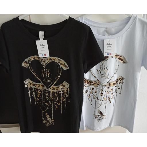 Camiseta Be You en Negro [1]
