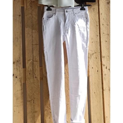 Jeans Skinny Blancos Talla M  [1]