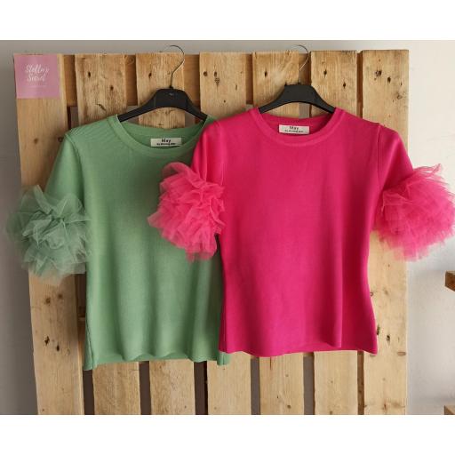 Jersey Chiara en Verde y Fucsia [2]