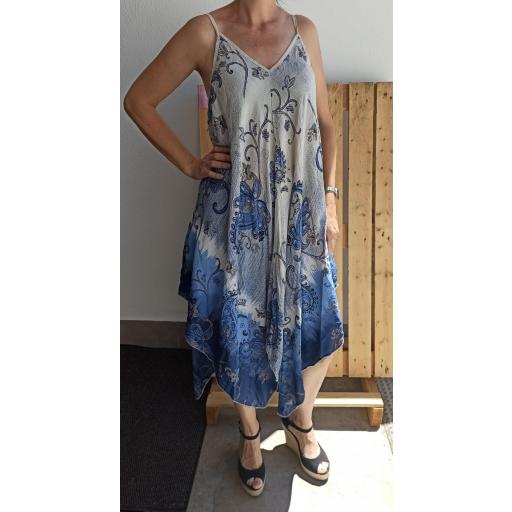 Vestido Pañuelo en Negro y Blanco [0]