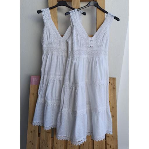 Vestido Tirantes Calado en Topos y Cachemir [1]