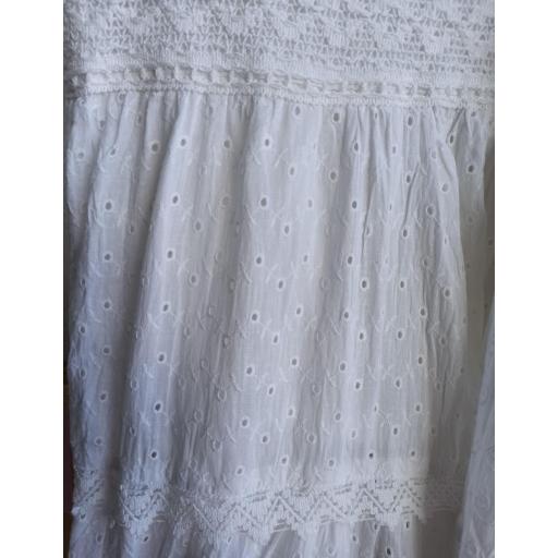Vestido Tirantes Calado en Topos y Cachemir [2]
