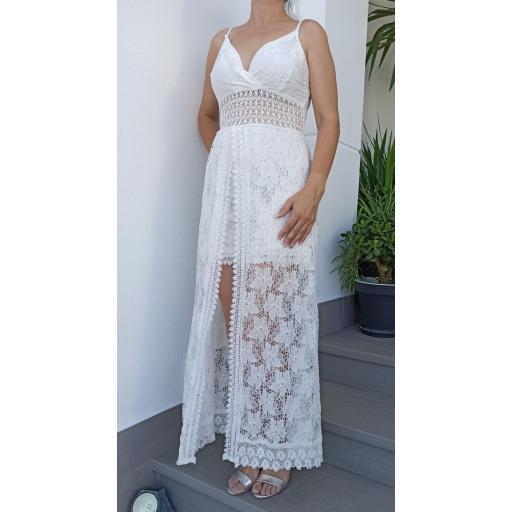 Vestido Boho con Pantalón Talla M [1]
